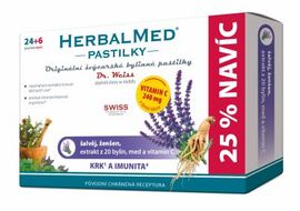HerbalMed Pastilky pri prechladnutí 30 pastilek