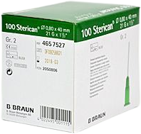B.Braun BB Sterican ihla zelená 0,8x40 mm 100 ks