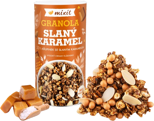 Mixit Granola z pece - Slaný karamel 550 g