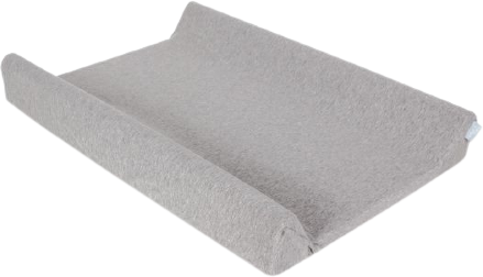 Ceba Baby CEBA Poťah na prebaľovaciu podložku 50x70-80cm Light Grey Melange+White 2 ks
