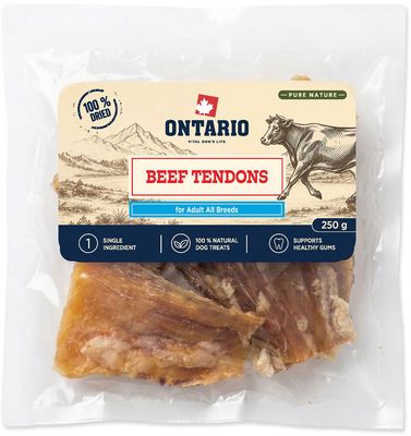 Ontario Pochúťka Pure Nature hovädzie šľachy sušené 250 g