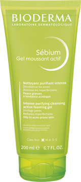 Bioderma Sébium Gel moussant actif čistiaci gél na mastnú pleť a akné 200 ml