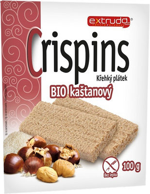Crispins BIO gaštanový krehký plátok 100 g