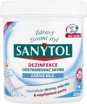 Sanytol Dezinfekčný odstraňovač škvŕn Žiarivá biela 450 g