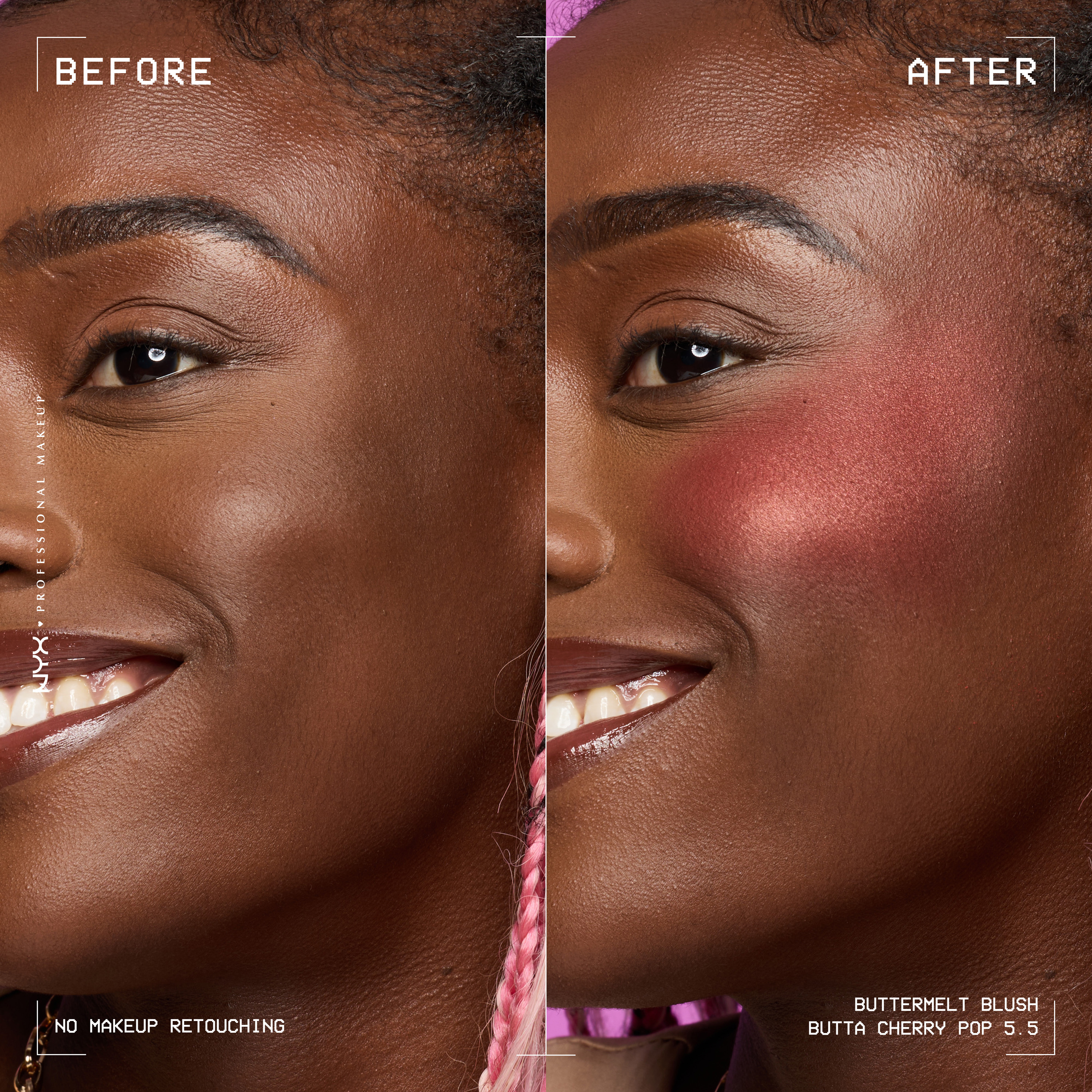 NYX Professional Makeup Buttermelt Blush púdrová tvárenka 05.50 Butta Cherry Pop 5 g