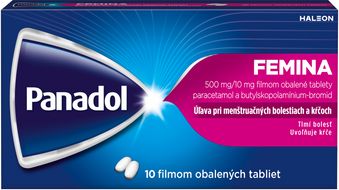 Panadol Femina pri menštruačných bolestiach a kŕčoch 10 tabliet