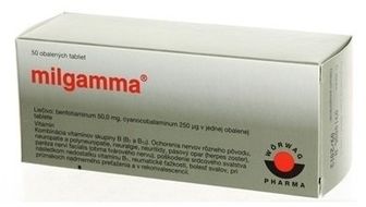 Milgamma 50 mg/250, 50 tabliet