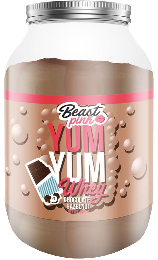 GymBeam BeastPink Yum Yum Whey White chocolate coconut 1000 g