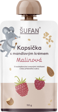 Šufan Kapsička s mandľovým krémom malinová 110 g