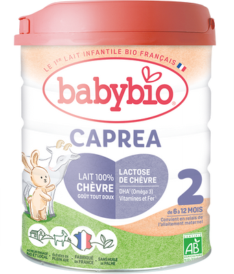 Babybio Caprea 2 pokračovacie kozie dojčenské bio mlieko 800 g