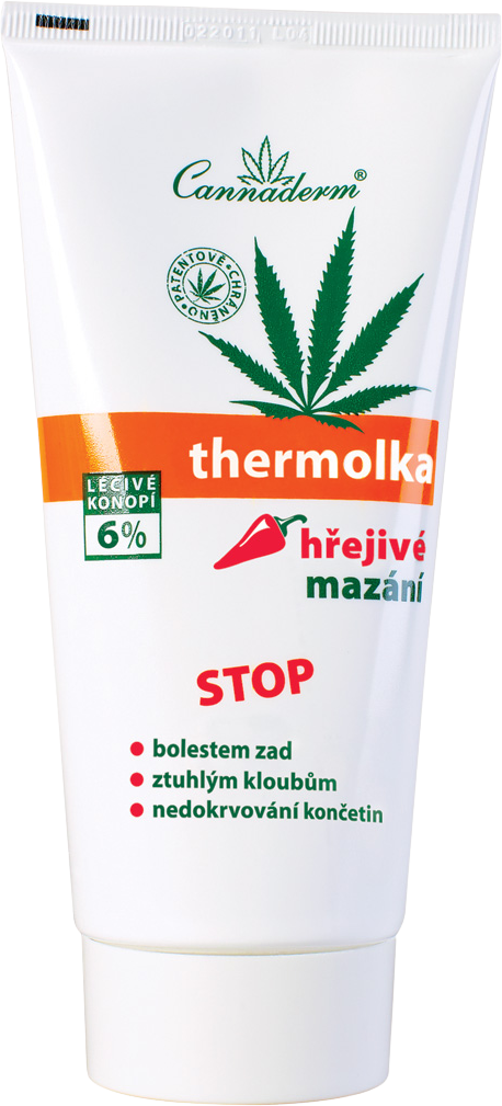 Cannaderm THERMOLKA Hrejivé mazanie na svaly a kĺby 200 ml