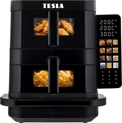 Tesla AirCook TrioZone Q636 XXL - multifunkčná trojzónová digitálna teplovzdušná fritéza