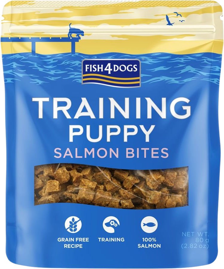 Fish4Dogs Tréningové palmsky pre šteniatka losos 80 g