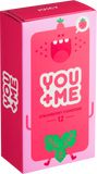 You Me Juicy kondómy so šťavnatou jahodovou arómou 12 ks