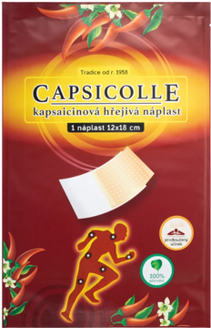 Capsicolle Kapsaicínová hrejivá náplasť 12 x 18 cm