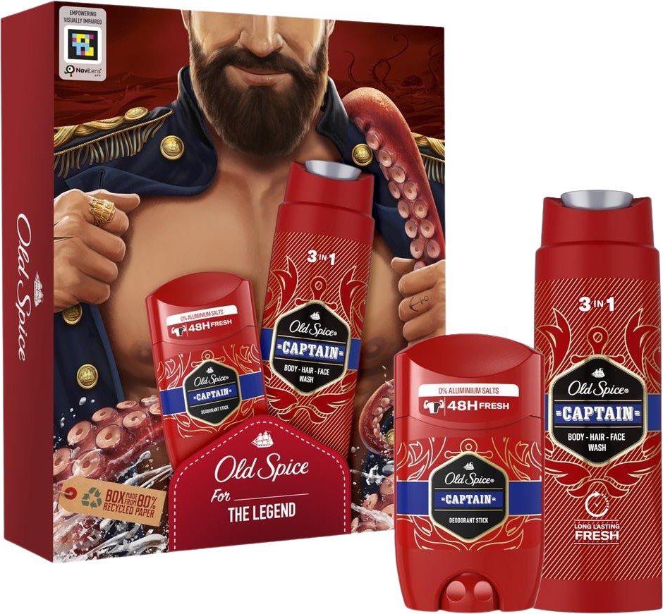 Old Spice Darčeková sada s tuhým dezodorantom a sprchovým gélom s tónmi santalového dreva a citrusov