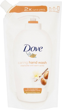 Dove Pampering Care Shea Butter & Vanilla, Tekuté mydlo náhradná náplň 500 ml