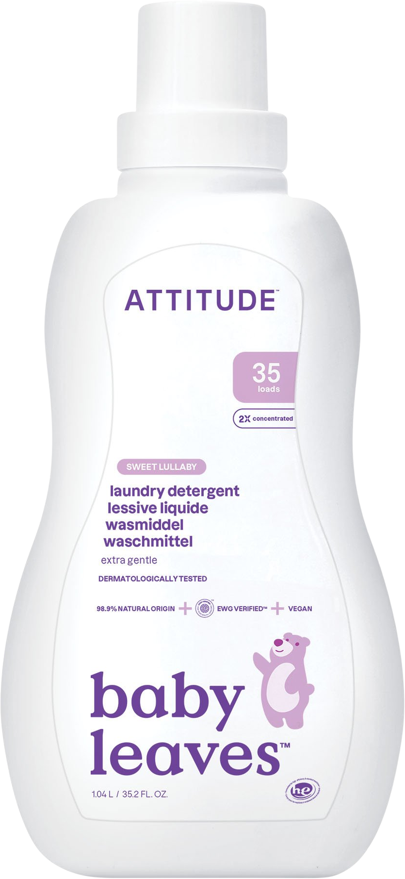Attitude Prací gél pre deti s vôňou Sweet Lullaby 1.05 l