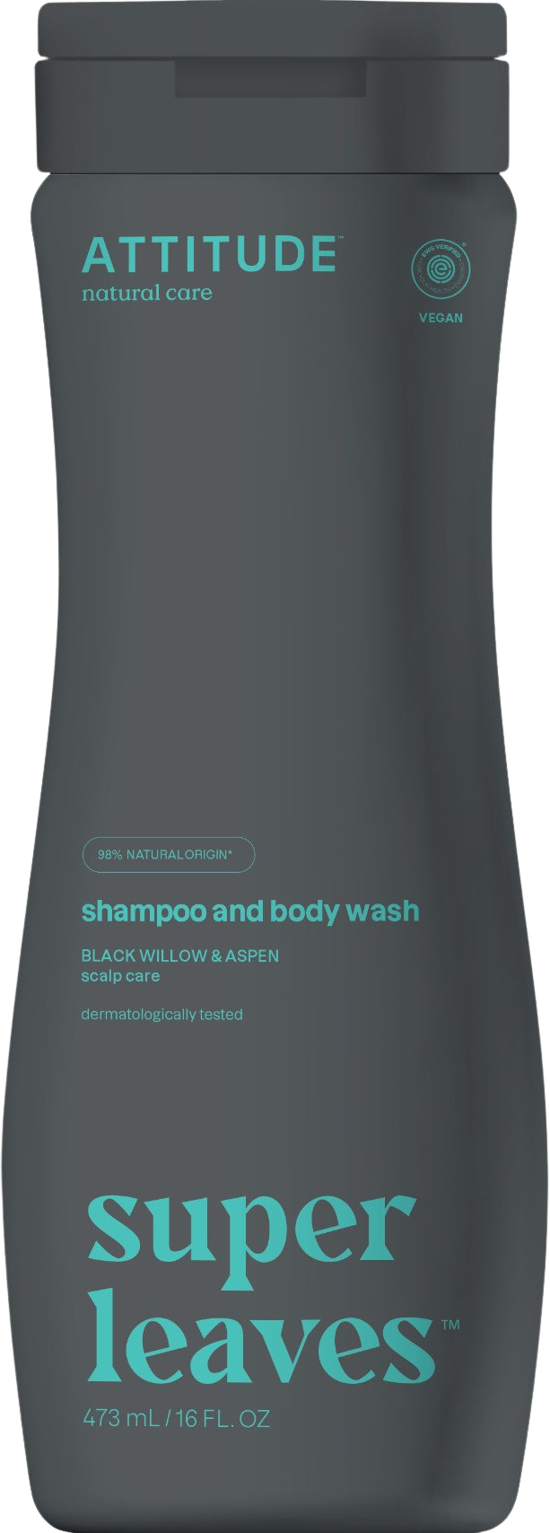 Attitude Super leaves Pánsky šampón a telové mydlo (2v1) s detoxikačným účinkom, proti lupinám 473 ml