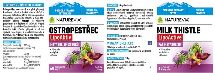 NatureVia Pestrec forte 60 kapsúl