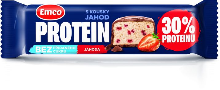 Emco Proteínová tyčinka jahodová 50 g