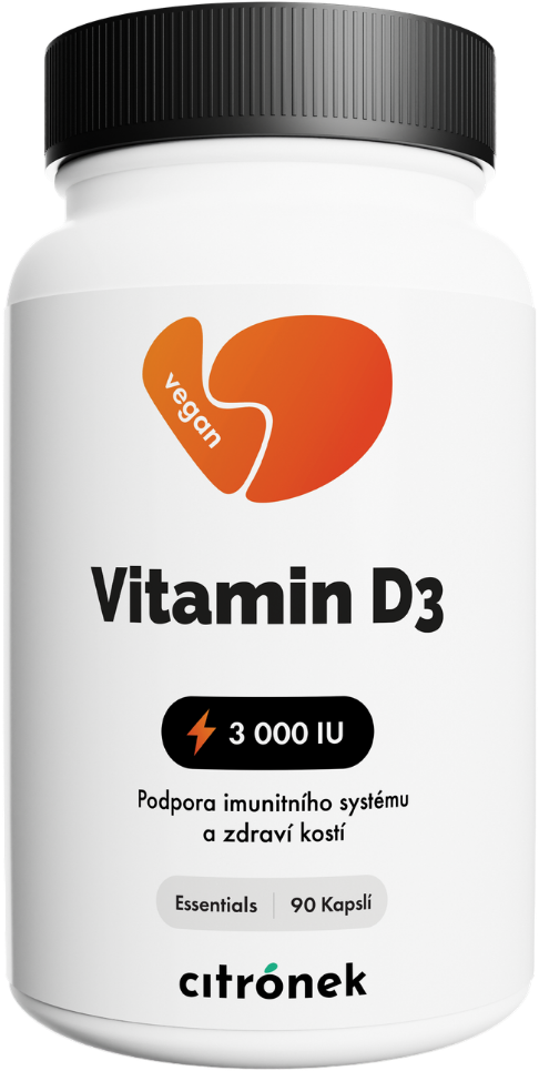 Citronek Vitamín D3 3000 IU 90 kapsúl