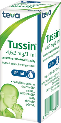 Tussin roztokové kvapky 25 ml