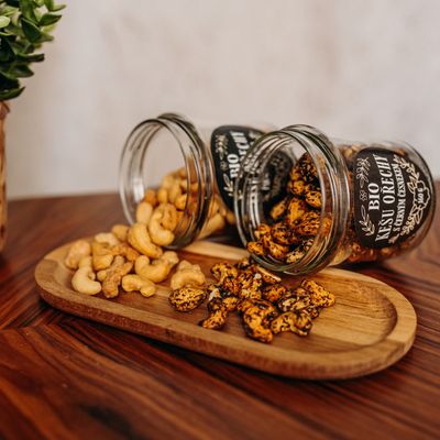 Natu Darčekový set BIO kešu orechov deluxe II., 2 x 160 g