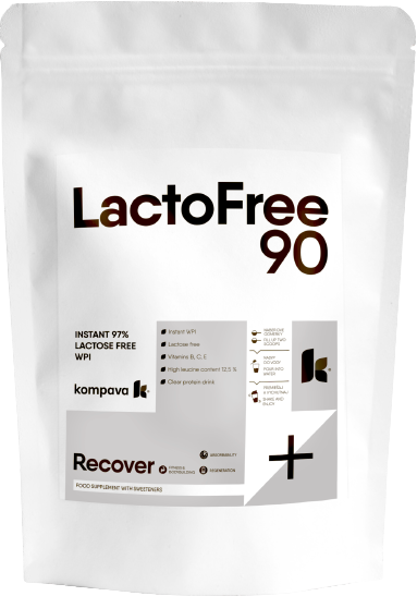 Kompava LactoFree 90 prášok, príchuť malina 500 g