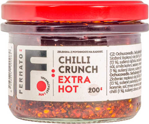 Fermato Sečuánsky chilli olej - Crunch Extra Hot 200 g