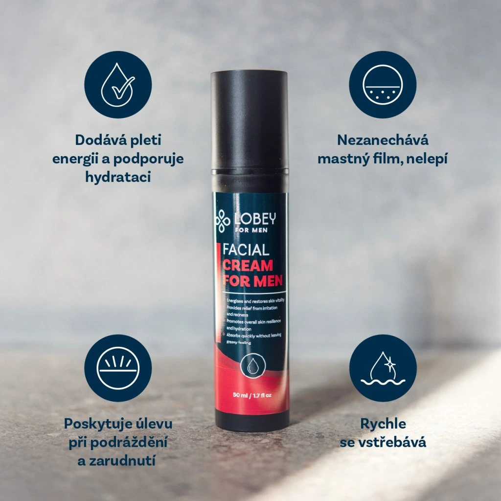 Lobey Krém na tvár pre mužov 50 ml