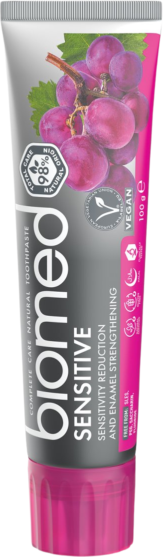 Biomed Sensitive revitalizačná zubná pasta s obsahom prírodného vápnika 100 g