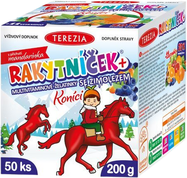 Terezia Rakytníček Koníky multivitamínové želatínky so zemolezom 50 ks
