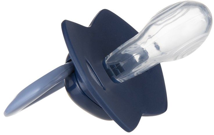 Canpol babies Cumlík silikónový symetrický Light touch GOLD 6-18m modrý 2 ks