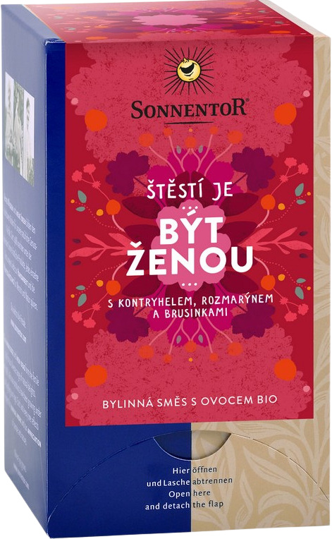 Sonnentor Bio bylinná zmes s ovocím Byť ženou vrecúška 18 x 1.7 g