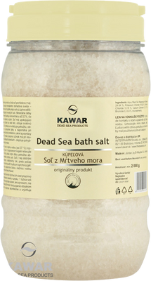 Kawar Kúpeľová soľ z Mŕtveho mora 2000g