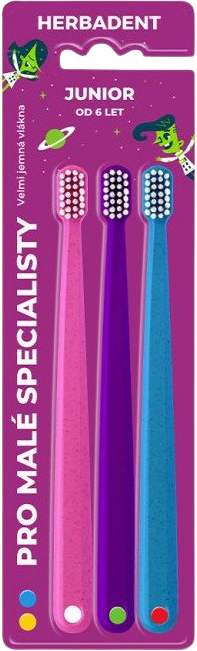 Herbadent JUNIOR Zubná kefka Tripplepack 3 ks