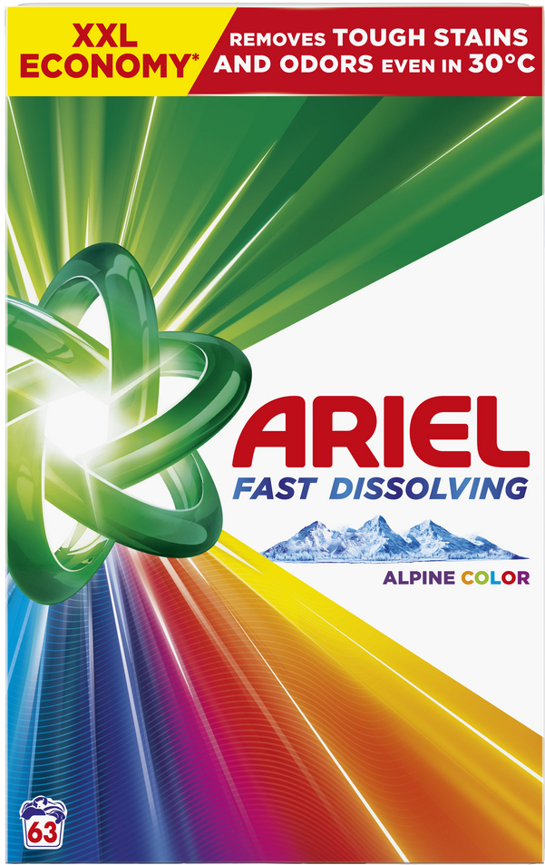 Ariel Prací prášok, Color, 63 praní, 3.5 kg