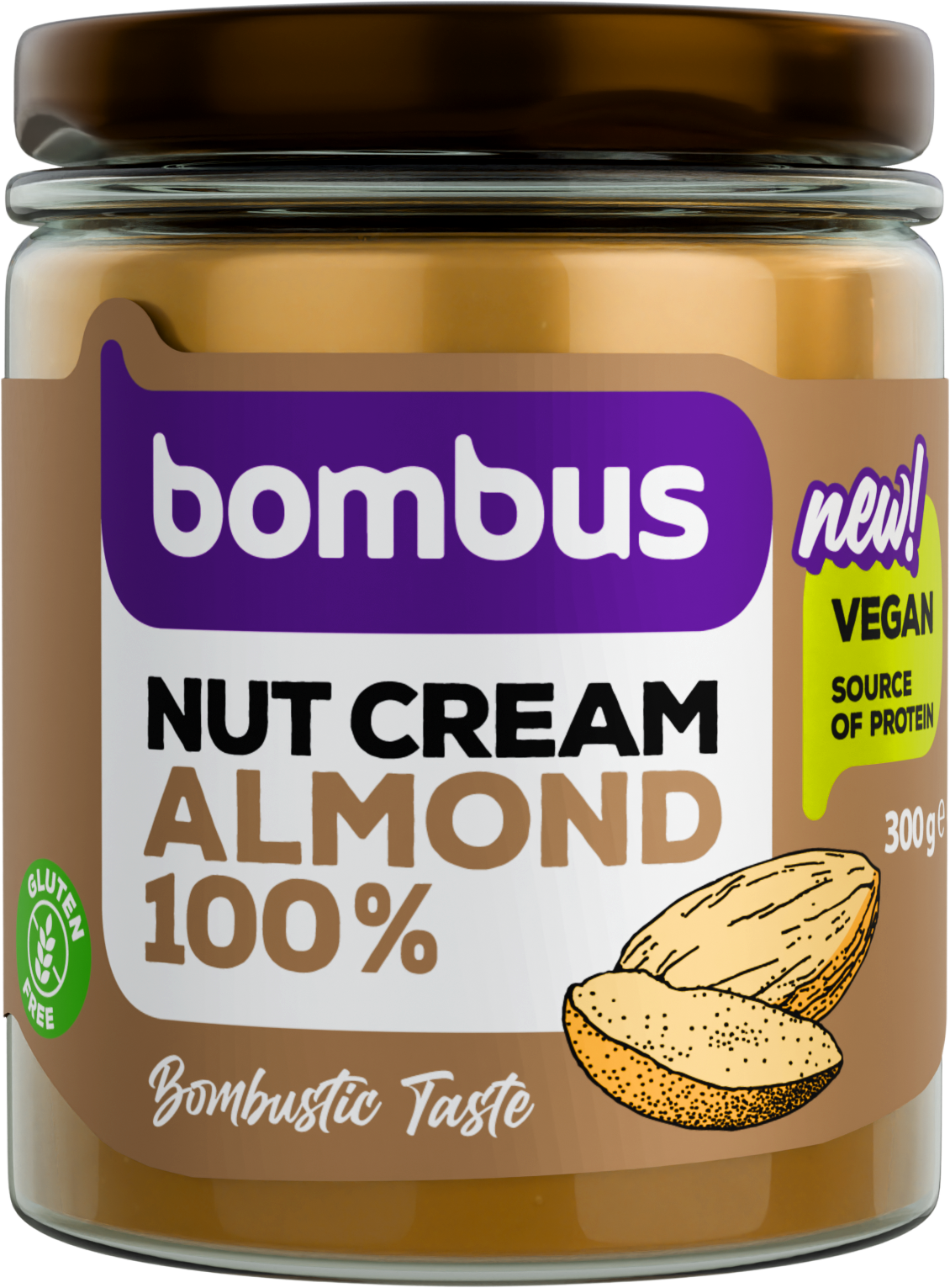 Bombus Nut Cream - Almond 100% 300 g