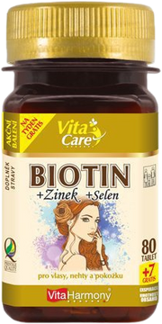VitaHarmony Biotín 300 µg + Selén + Zinok 87 tabliet