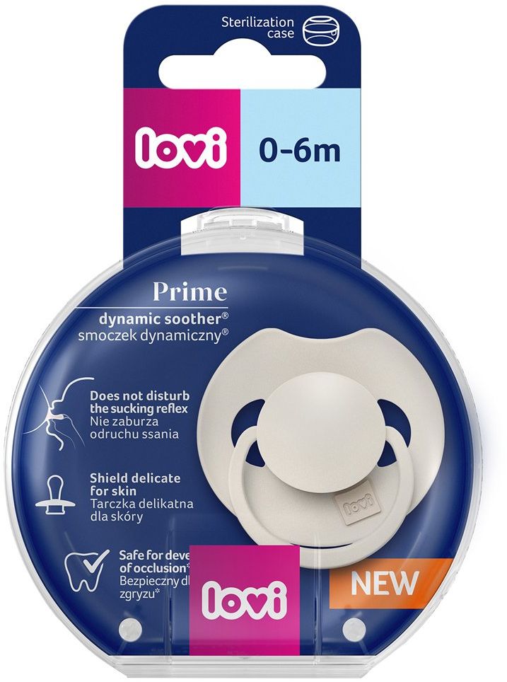 LOVI Cumlík silikónový dynamický Prime 0-6m Coconut