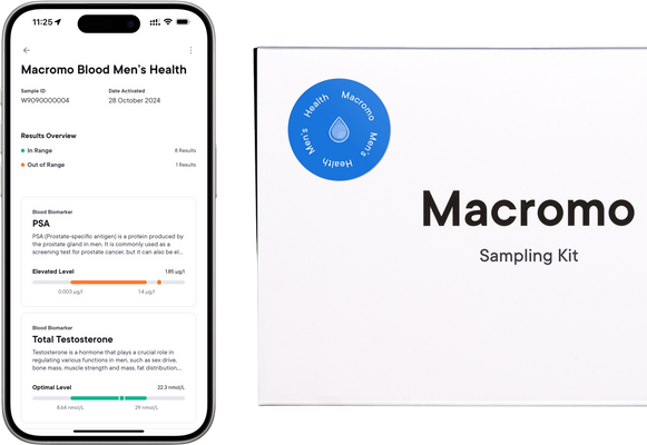 Macromo krvný test Mužské zdravie