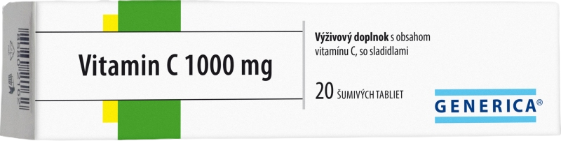 Generica Vitamin C 1000 mg 20 šumivých tabliet