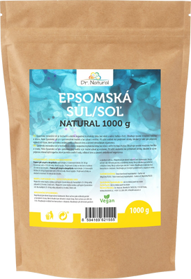 Dr.Natural Epsomská soľ Natural 1000 g