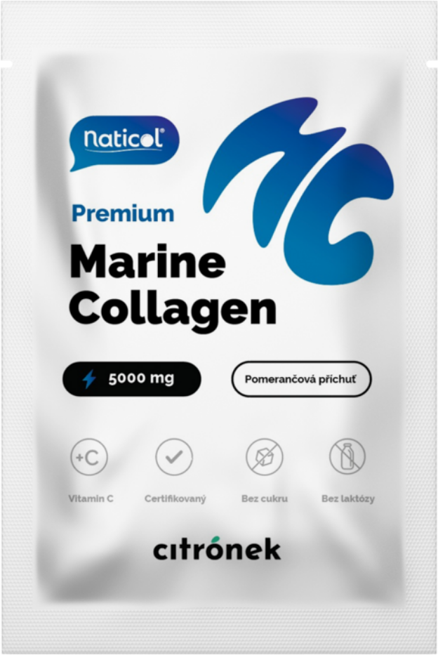 Citronek Morský kolagén Naticol® 5000 mg - pomaranč 1 g