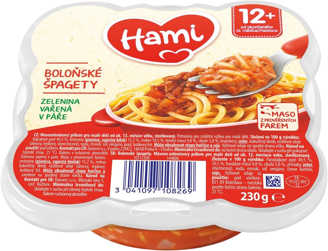 Hami Malý Gurmán Bolonské špagety 230 g