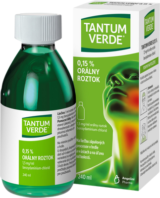 Tantum Verde 0,15% kloktadlo 240 ml