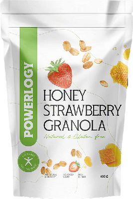 Powerlogy Honey Strawbery Granola 400 g
