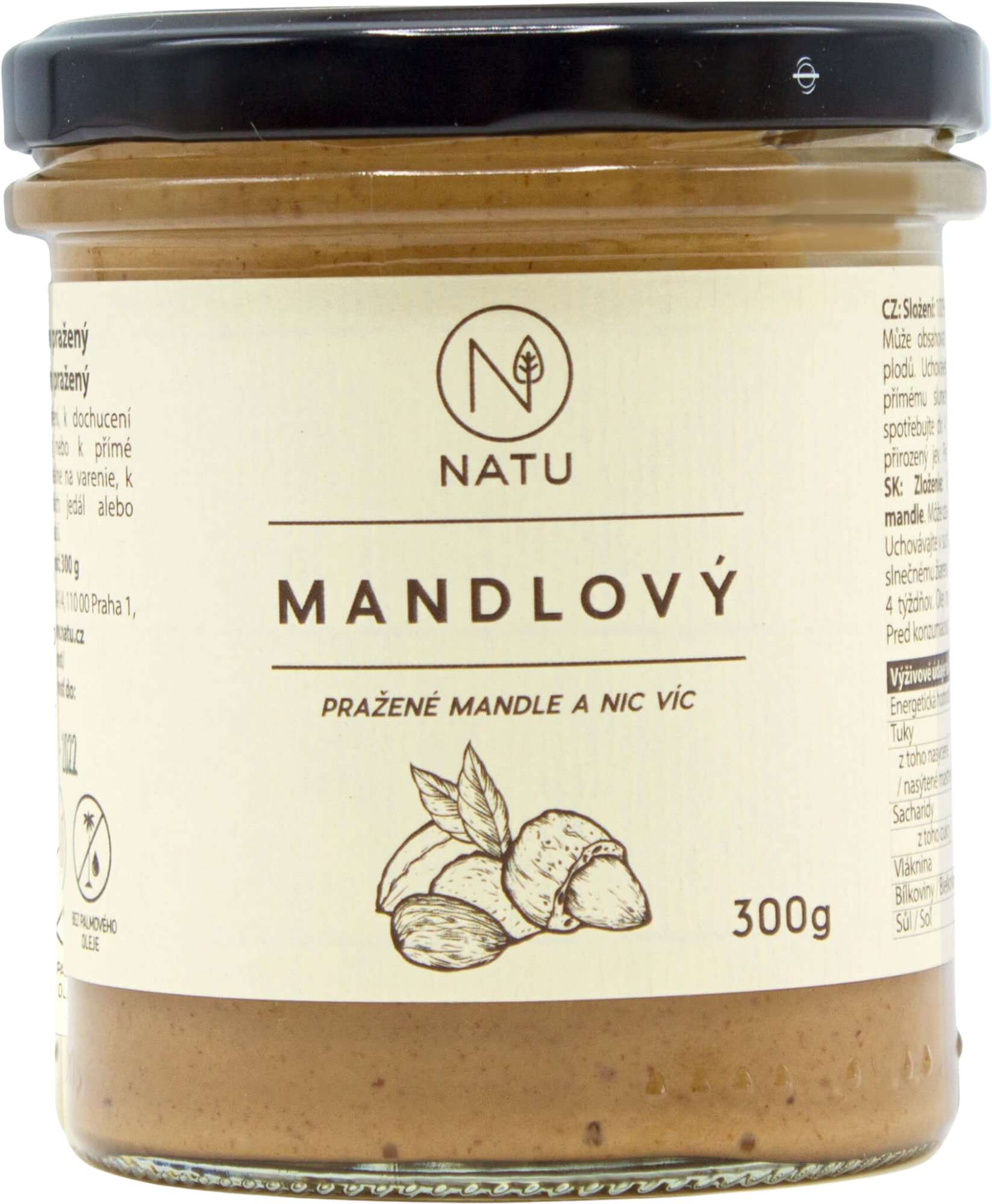 Natu Mandľový krém pražený 300 g