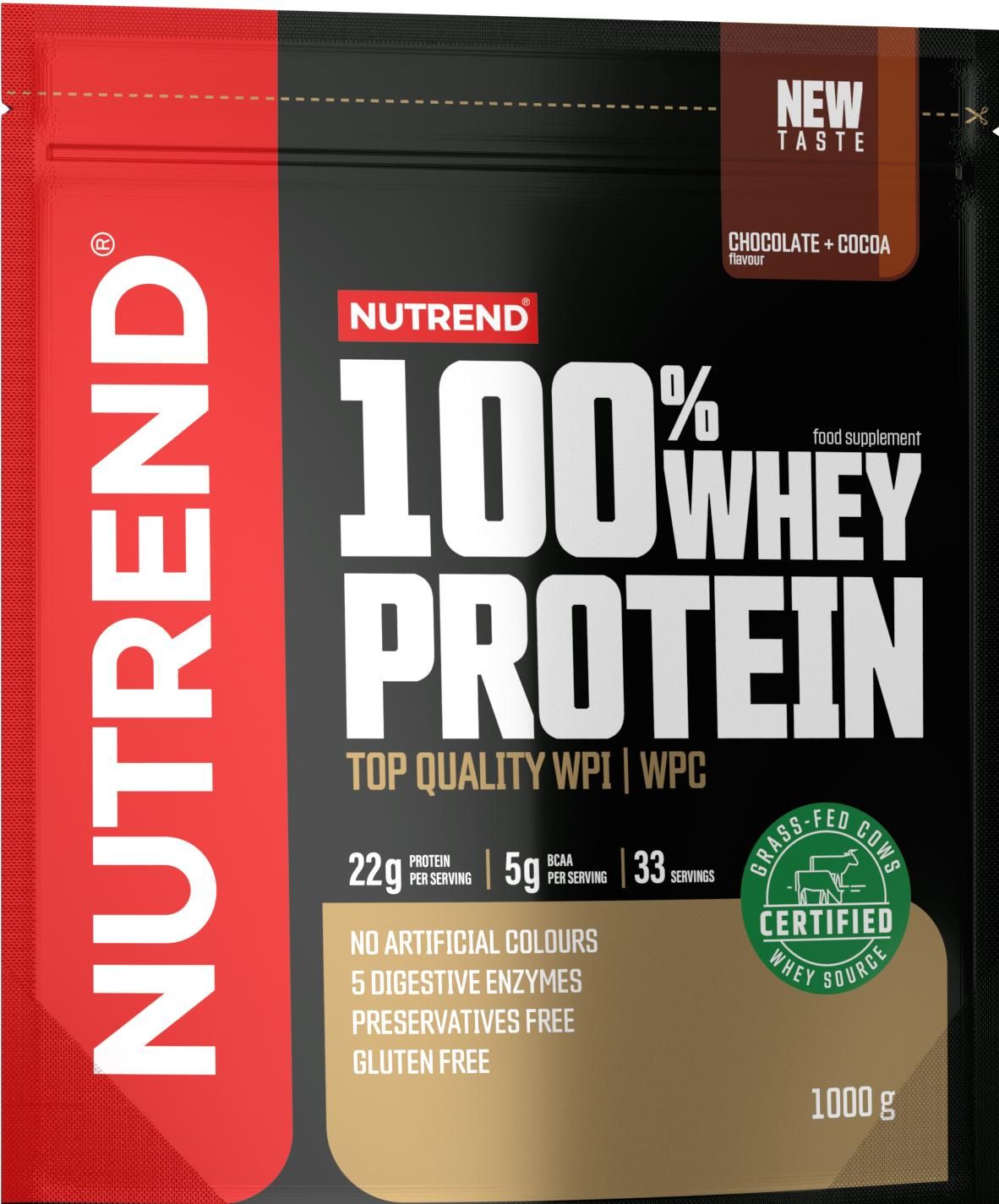 Nutrend 100% Whey Protein Čokoláda/kakao 1000 g